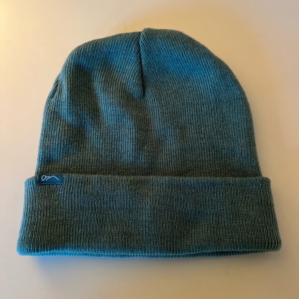 Teal Knit Beanie Hat - Women's Winter Accessory